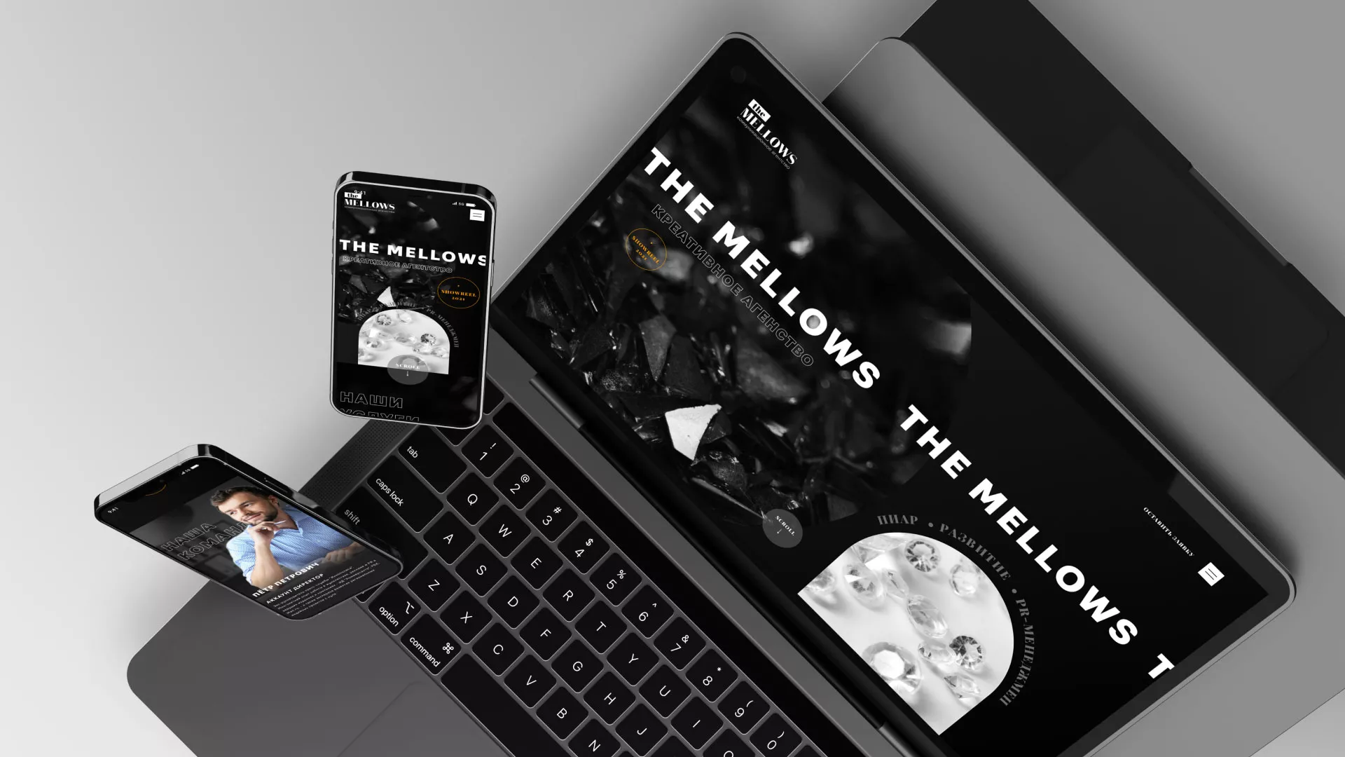 Разработка сайта креативного агентства «The Mellows» в Лесозаводске